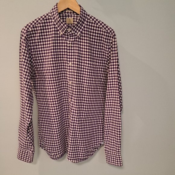 J. Crew men's medium Slim Fit long sleeve button down plaid shirt